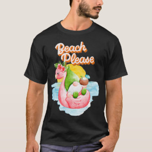 Camiseta Gnomo do Jardim no Verão do Partido da Praia