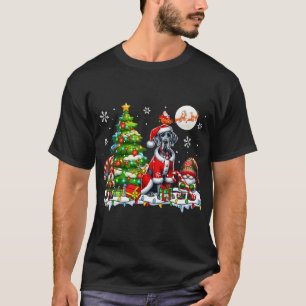 Camiseta Gnomo Dogue Alemão do Papai Noel Árvore de Natal C