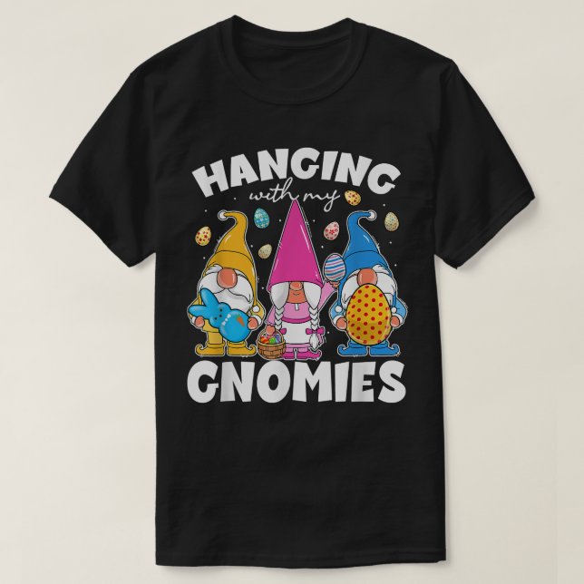 Camiseta Gnomo Engraçado Com O Meu Páscoa (Frente do Design)