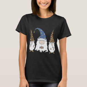 Camiseta Gnomo Engraçado Com Padrão De Rosquinha Para Mulhe