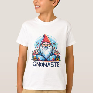 Camiseta Gnomo Engraçado Gnomaste Namaste Yoga Meditação