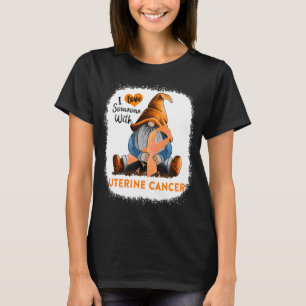 Camiseta Gnomo Eu Amo Alguém Com Câncer Uterino