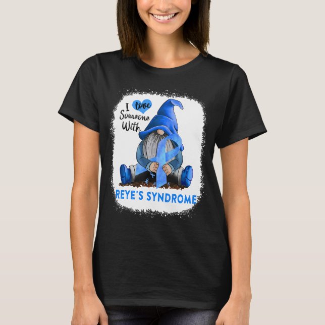 Camiseta Gnomo Eu Amo Alguém Com Síndrome de Reye (Frente)