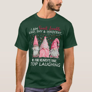 Camiseta Gnomo Eu Sou Doce Amável Gentil Tímido e Inocente