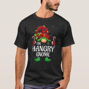 Camiseta Gnomo Faminto Búfalo Xadrez Vermelho Família Combi