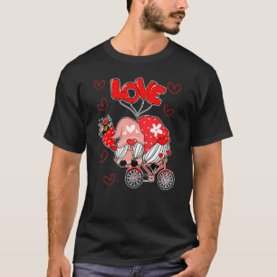 Camiseta Gnomo Feliz dia de os namorados do casal Gnomo