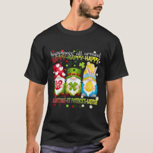 Camiseta Gnomo Feliz Dia dos Namorados St Patrick Páscoa Fe