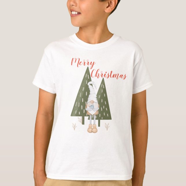 Camiseta Gnomo Feliz Natal Para Jovens Camiseiros (Frente)