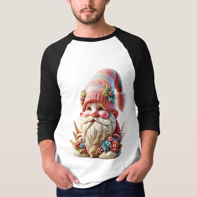 Camiseta Gnomo florido  (Frente)