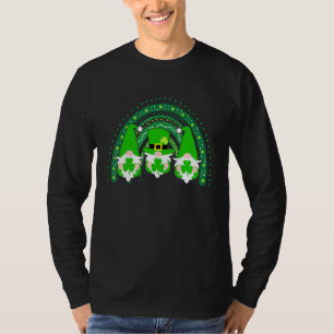 Camiseta Gnomo Gnomo Feliz Dia de São Patrício Bonito Sortu