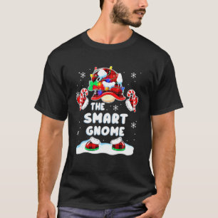 Camiseta Gnomo Inteligente Xadrez Vermelho Gnomies Família