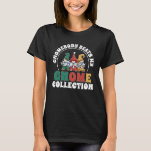 Camiseta Gnomo Jardinagem Minha Coleção de Gnomos Anão de J
