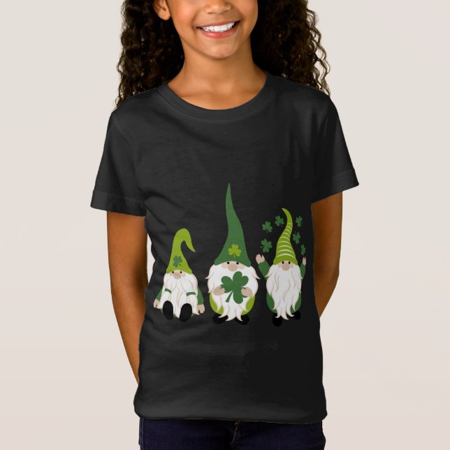 Camiseta Gnomo Leprechaun Tomte Green Gnomos Rua de Patrick (Frente)
