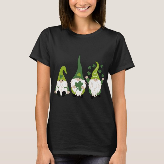 Camiseta Gnomo Leprechaun Tomte Green Gnomos Rua de Patrick (Frente)