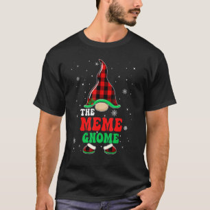 Camiseta Gnomo Meme Plaid de Buffalo Correspondente Família