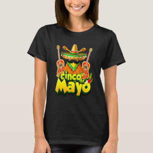 Camiseta Gnomo Mexicano Cinco de Mayo Serape Poncho Men Wom