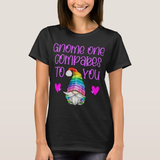Camiseta Gnomo namorados compara com você (Frente)