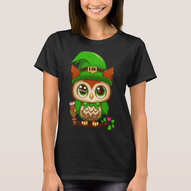 Camiseta Gnomo Owl Kids Toddler Girl Boy Pu (Frente)