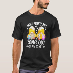 Camiseta Gnomo Páscoa Bonito Dizendo Para Mulheres E Engraç