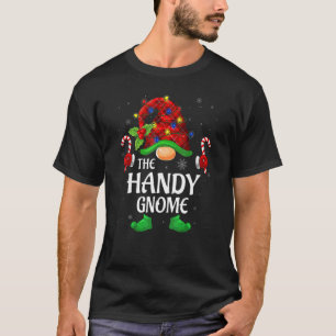 Camiseta Gnomo Prático Búfalo Vermelho Xadrez Família Corre