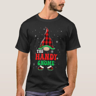 Camiseta Gnomo Prático Plaid de Buffalo Correspondência Fam