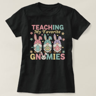 Camiseta Gnomo Professor Engraçado Ensinando Meus Gnomos Fa