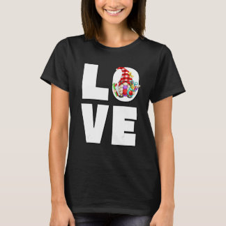 Camiseta Gnomo Professor Para Mulheres Lendo Livros Amam En