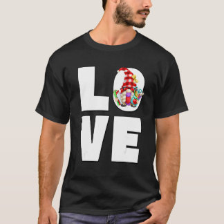 Camiseta Gnomo Professor Para Mulheres Lendo Livros Amam En