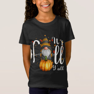 Camiseta Gnomo Pumpkin É Queda Vocês Todos Autumn Engraçado