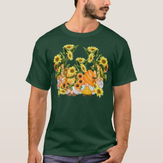 Camiseta Gnomo Único de Girassol Hippies Arte Gráfica Flora