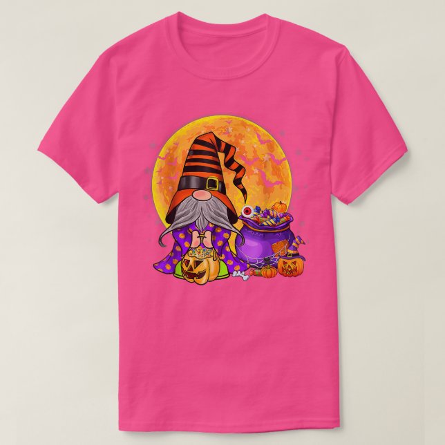 Camiseta Gnomo Witeen Fume Costume Pumpkin outono (Frente do Design)
