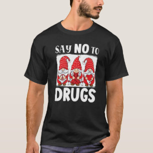 Camiseta Gnomos apoiam a paz vermelha esperança amor Anti d