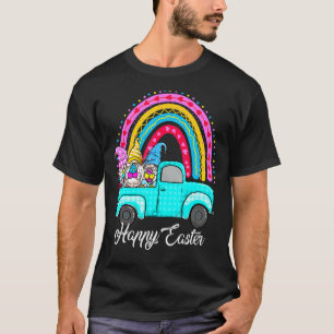Camiseta Gnomos Arco-Íris Com Ovos Coelhinhos Caçando Pais