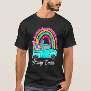Camiseta Gnomos Arco-Íris Com Ovos Coelhinhos Caçando Pais