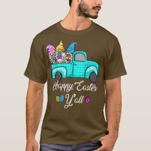 Camiseta Gnomos Bonitos Com Coelhinhos De Ovos Caminhão De 