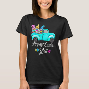Camiseta Gnomos Bonitos Com Coelhinhos De Ovos Caminhão De