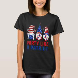 Camiseta Gnomos Bonitos Com Fogos De Artifício Como Um Patr