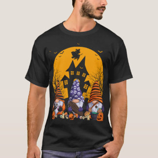 Camiseta Gnomos Cachinhos no Halloween Queda no outono Gnom
