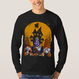 Camiseta Gnomos Cachinhos no Halloween Queda no outono Gnom