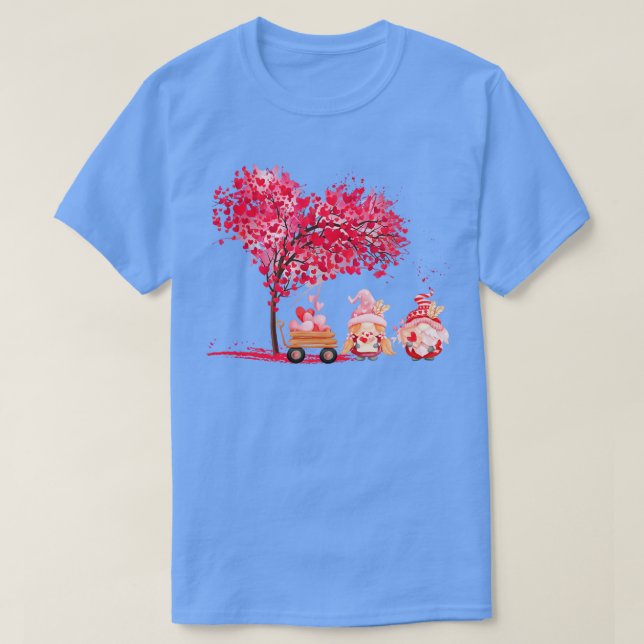 Camiseta Gnomos Cons Adoram Corações Felizes Dia dos Namora (Frente do Design)