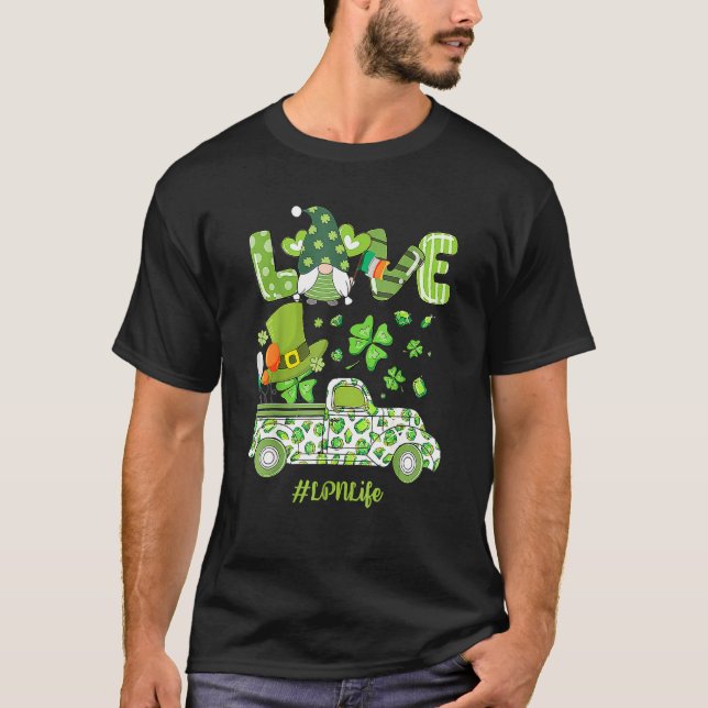 Camiseta Gnomos Cons Adoram Rua-Xadrez-leopardo Shamrock Pa (Frente)