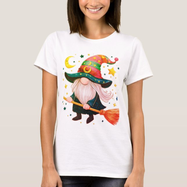 Camiseta Gnomos Cons com vassoura (Frente)