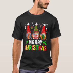 Camiseta Gnomos Cons Felizes Família Natal Gnomo Xmas Mat