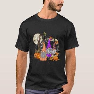 Camiseta Gnomos das bruxas O outono das abóboras cai com g
