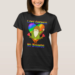 Camiseta Gnomos de Amor Sem Limites Lgbbd Hum de Consciênci