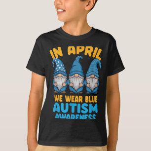 Camiseta Gnomos de Conscientização do Autismo em Abril Nós