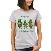 Gnomos de Garota Verde do Dia de Patrick