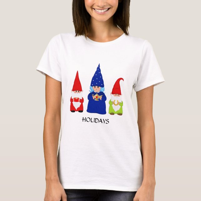Camiseta Gnomos de Natal (Frente)