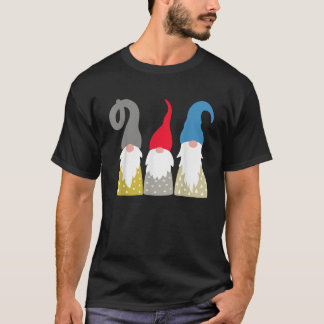 Camiseta Gnomos de Natal Aconchegantes Gnomos de Feriado Gn