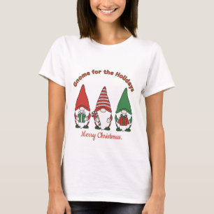 Camiseta Gnomos de Natal Alegres